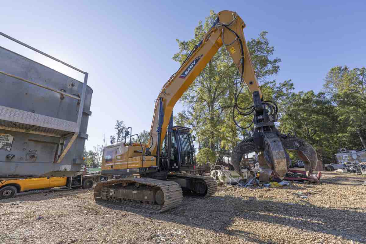 SANY SY215C excavator — used to identify the machine class for parts